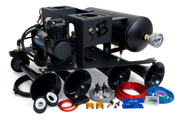 Hornblasters Spare Tire Delete Train Horn Setup (Medium Duty Compressor)